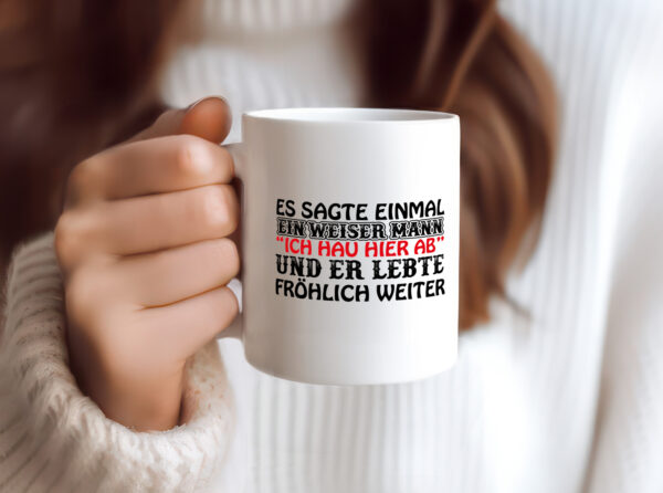 Weiser Mann - Tasse Weiss - Kaffeetasse / Geschenk / Familie