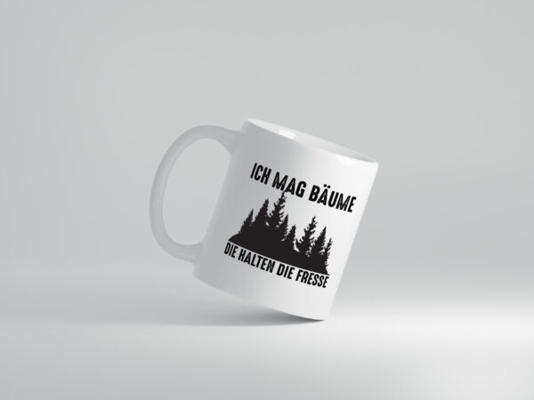 Ich mag Bäume | Wald | Die halten die Fresse - Tasse Weiss - Kaffeetasse / Geschenk / Familie