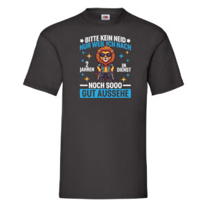 2 Jahre im Dienst | Arbeitsjubiläum | Arbeit T-Shirt Schwarz