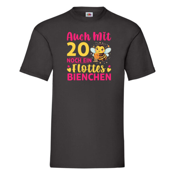 20. Geburtstag | Flottes Bienchen | 20 Jahre T-Shirt Schwarz