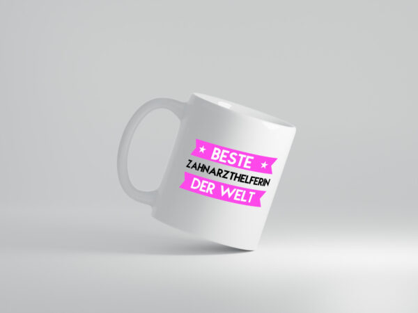 Beste Zahnarzthelferin | Zahnmedizin - Tasse Weiss - Kaffeetasse / Geschenk / Familie