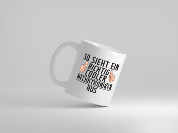Richtig Cooler Mechatroniker | KFZ - Tasse Weiss - Kaffeetasse / Geschenk / Familie