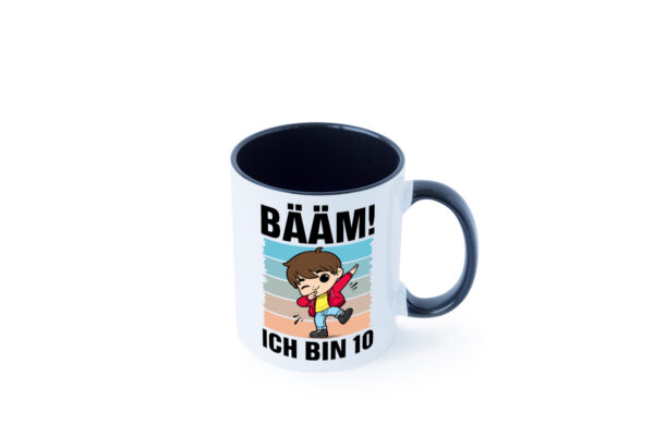 10. Geburtstag | Ich bin 10 | 10 Jahre | Bäääm Dabbing Kind Farbige Tasse - Kaffeetasse / Geschenk / Familie