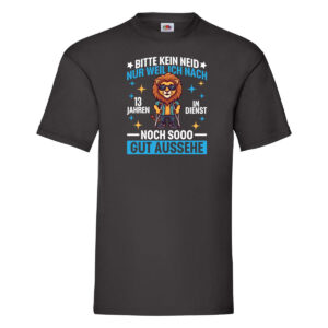 13 Jahre im Dienst | Arbeitsjubiläum | Arbeit T-Shirt Schwarz