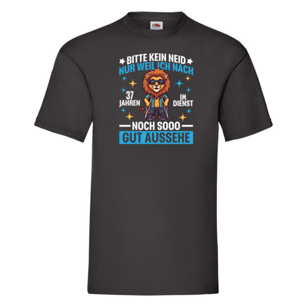 37 Jahre im Dienst | Arbeitsjubiläum | Arbeit T-Shirt Schwarz