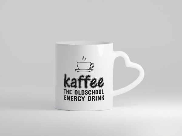 Oldschool Kaffee | Kaffeetrinker Tasse | Statement - Herzhenkel Tasse - Kaffeetasse / Geschenk / Familie