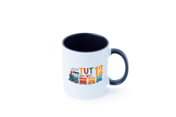 12. Geburtstag | 12 Jahre | Eisenbahn | Zug | junge Farbige Tasse - Kaffeetasse / Geschenk / Familie