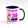 38. Geburtstag | Bitte kein neid | Faultier | 38 Jahre Farbige Tasse - Kaffeetasse / Geschenk / Familie