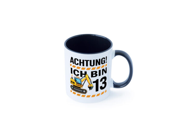 13 Geburtstag Ich bin 13 | Bagger | Bagger Junge Farbige Tasse - Kaffeetasse / Geschenk / Familie