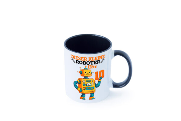 10. Geburtstag | 10 Jahre | Roboter | Junge Farbige Tasse - Kaffeetasse / Geschenk / Familie