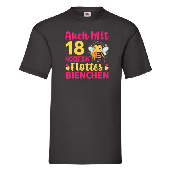 18. Geburtstag | Flottes Bienchen | 18 Jahre T-Shirt Schwarz