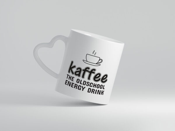 Oldschool Kaffee | Kaffeetrinker Tasse | Statement - Herzhenkel Tasse - Kaffeetasse / Geschenk / Familie