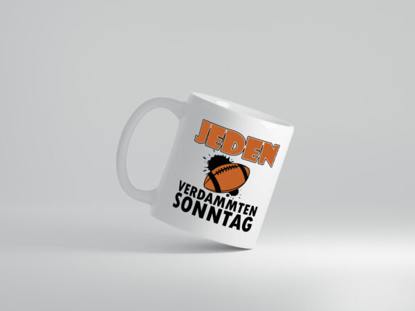 American Football | Fan | Jeden verdammten Sonntag - Tasse Weiss - Kaffeetasse / Geschenk / Familie