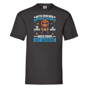 26 Jahre im Dienst | Arbeitsjubiläum | Arbeit T-Shirt Schwarz