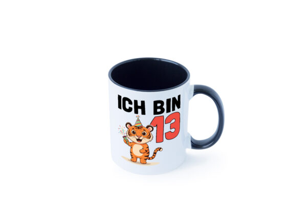 13. Geburtstag | 13 Jahre | Tiger | Geburtstag Farbige Tasse - Kaffeetasse / Geschenk / Familie