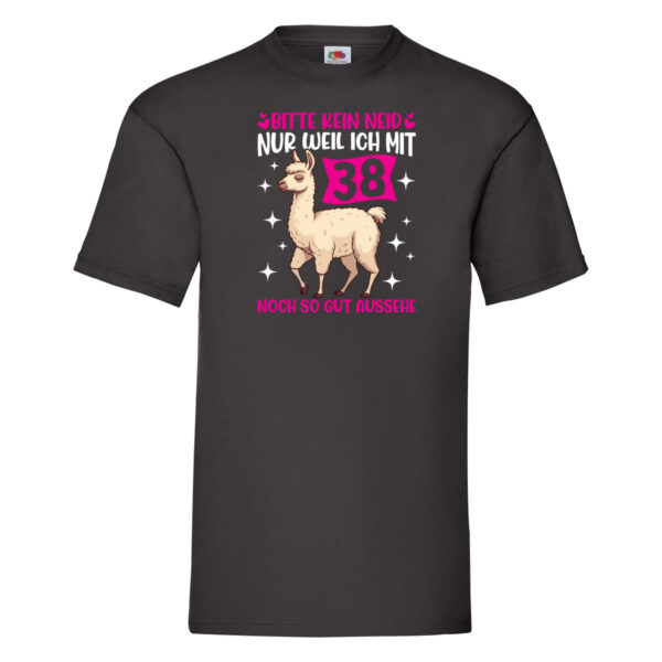 38. Geburtstag | 38 Jahre | Lama | gut aussehen T-Shirt Schwarz