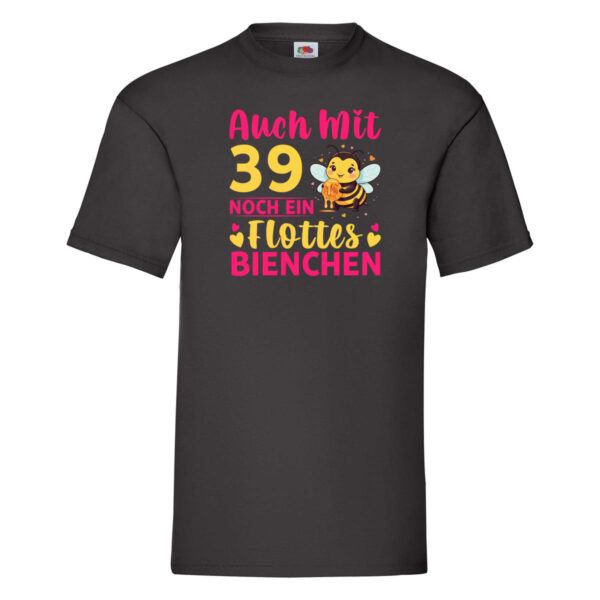 39. Geburtstag | Flottes Bienchen | 39 Jahre T-Shirt Schwarz