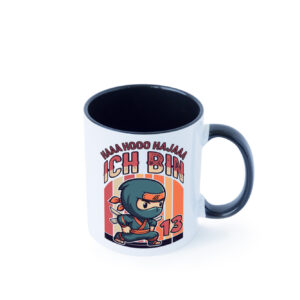 13. Geburtstag | Ninja Junge | 13 Jahre Farbige Tasse - Kaffeetasse / Geschenk / Familie