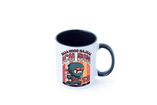 13. Geburtstag | Ninja Junge | 13 Jahre Farbige Tasse - Kaffeetasse / Geschenk / Familie