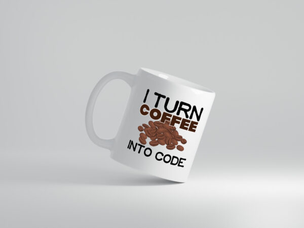 Coffee into Code | Informatiker Tasse | Informatik - Tasse Weiss - Kaffeetasse / Geschenk / Familie