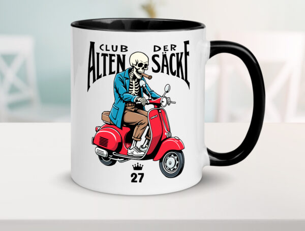 27. Geburtstag | 27 Jahre | Club der alten Säcke Farbige Tasse - Kaffeetasse / Geschenk / Familie