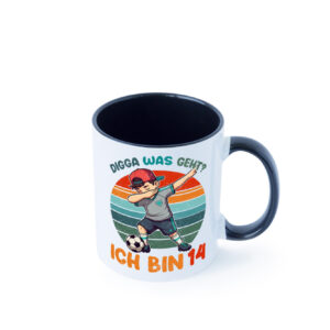 14. Geburtstag | 14 Jahre | digga ich bin 14 | Dabbing Farbige Tasse - Kaffeetasse / Geschenk / Familie