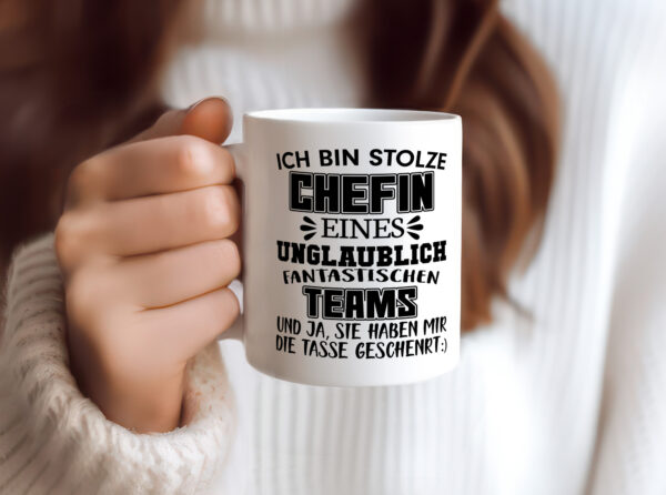 Ich bin Stolze Chefin - Tasse Weiss - Kaffeetasse / Geschenk / Familie