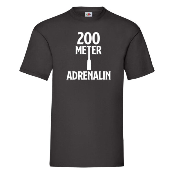 200 Meter Adrenalin T-Shirt Schwarz