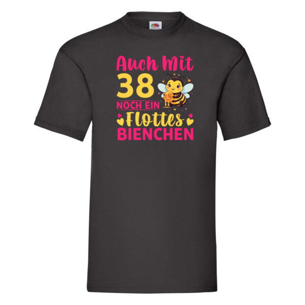 38. Geburtstag | Flottes Bienchen | 38 Jahre T-Shirt Schwarz