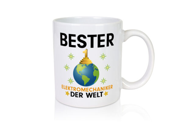 Welt Bester Elektromechaniker | Mechaniker | Elektrik - Tasse Weiss - Kaffeetasse / Geschenk / Familie
