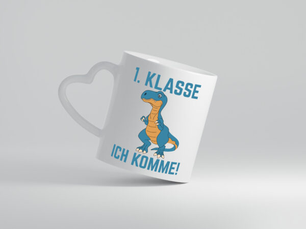 1. Klasse | Einschulung | Schüler | Grundschule - Herzhenkel Tasse - Kaffeetasse / Geschenk / Familie