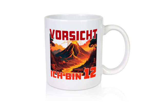 12. Geburtstag | 12 Jahre | Vulkanausbruch | Vulkan - Tasse Weiss - Kaffeetasse / Geschenk / Familie