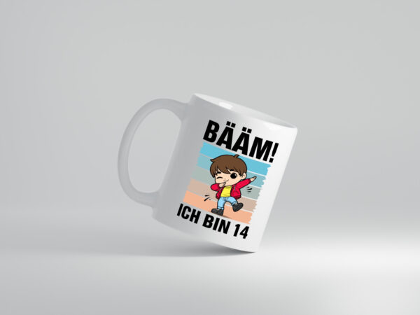 14. Geburtstag | Ich bin 14 | 14 Jahre | Bäääm Dabbing Kind - Tasse Weiss - Kaffeetasse / Geschenk / Familie