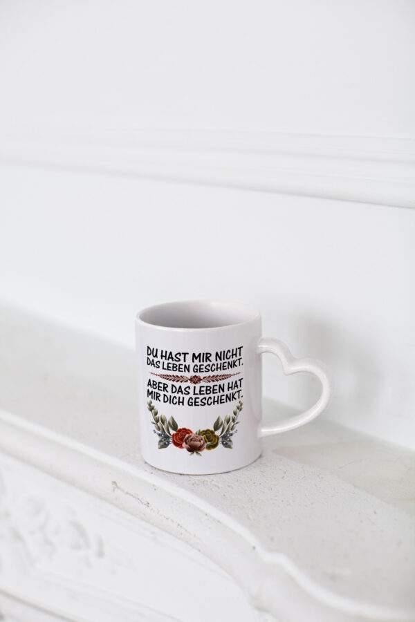 Eltern Liebe | Stiefmutter Tasse | Pflegemutter | Mama - Herzhenkel Tasse - Kaffeetasse / Geschenk / Familie