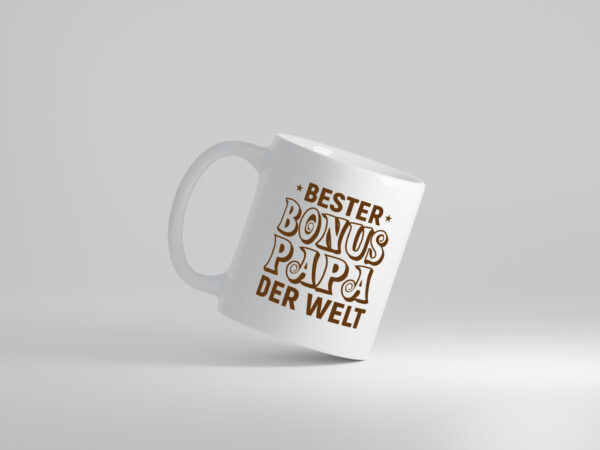 Bester Bonus Papa der Welt | Vatertag | Bester Papa - Tasse Weiss - Kaffeetasse / Geschenk / Familie