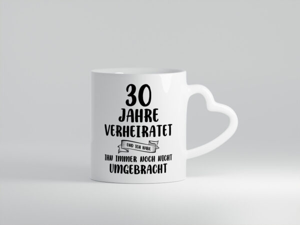 30 Jahre Verheiratet | Verheiratet | Ehe - Herzhenkel Tasse - Kaffeetasse / Geschenk / Familie