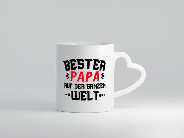 Bester Vater - Herzhenkel Tasse - Kaffeetasse / Geschenk / Familie
