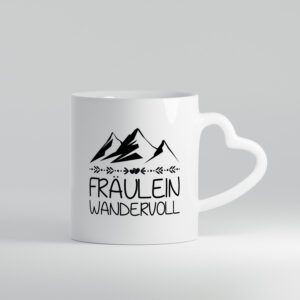 Fräulein Wandervoll | Berge - Herzhenkel Tasse - Kaffeetasse / Geschenk / Familie