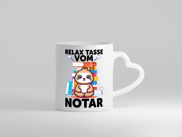 Relax Tasse: Notar | Jurist | - Herzhenkel Tasse - Kaffeetasse / Geschenk / Familie