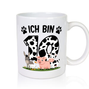 10 Geburtstag | 10 Jahre | Farmer Kind - Tasse Weiss - Kaffeetasse / Geschenk / Familie