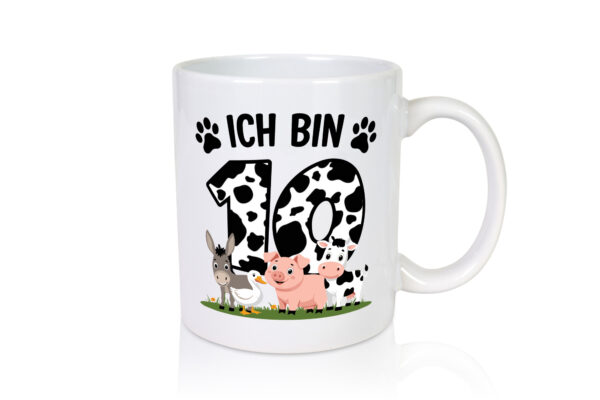 10 Geburtstag | 10 Jahre | Farmer Kind - Tasse Weiss - Kaffeetasse / Geschenk / Familie