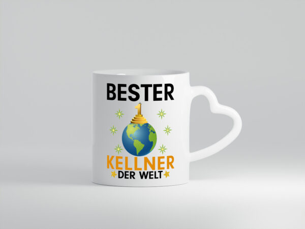 Welt Bester Kellner | kellnern | Bedienung - Herzhenkel Tasse - Kaffeetasse / Geschenk / Familie