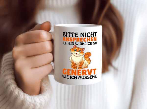 Bitte nicht Ansprechen - Tasse Weiss - Kaffeetasse / Geschenk / Familie
