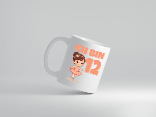 12 Geburtstag | 12 Jahre | Ballerina | Mädchen | Ballet - Tasse Weiss - Kaffeetasse / Geschenk / Familie