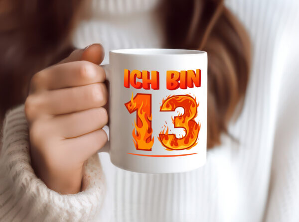 13. Geburtstag | 13 Jahre | Drache - Tasse Weiss - Kaffeetasse / Geschenk / Familie