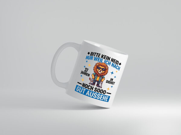 37 Jahre im Dienst | Arbeitsjubiläum | Arbeit - Tasse Weiss - Kaffeetasse / Geschenk / Familie