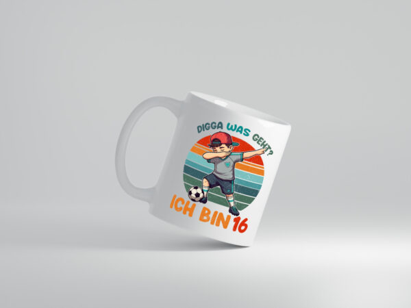 16. Geburtstag | 16 Jahre | digga ich bin 16 | Dabbing - Tasse Weiss - Kaffeetasse / Geschenk / Familie