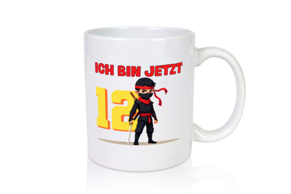 12. Geburtstag | 12 Jahre | Ninja | Kinder - Tasse Weiss - Kaffeetasse / Geschenk / Familie