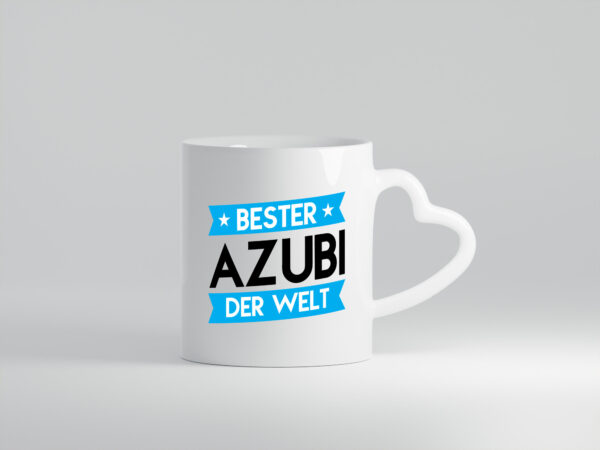 Bester Azubi | Ausbildung | Lehre | Lehrling - Herzhenkel Tasse - Kaffeetasse / Geschenk / Familie