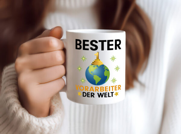 Welt Bester Vorarbeiter | Kollege | Teamleiter - Tasse Weiss - Kaffeetasse / Geschenk / Familie